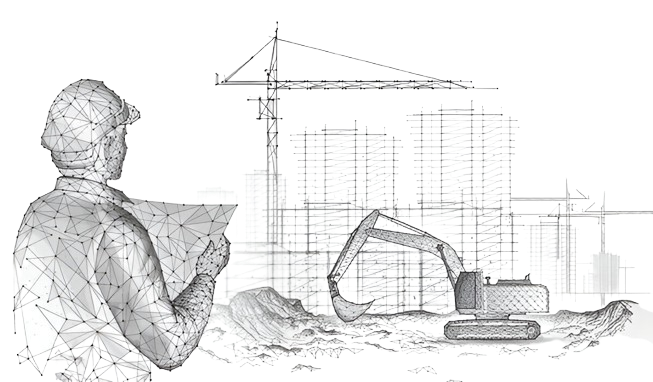 Blueprint Construction Art